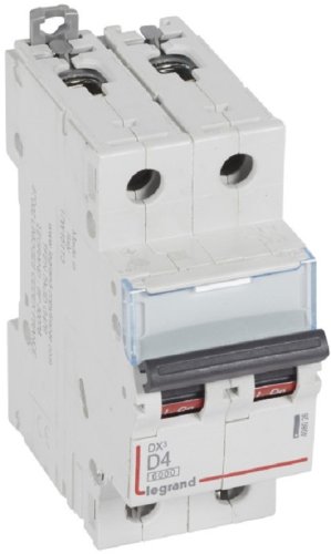 Выключатель автоматический Legrand DX3-E 6000 2п 4А D 10кА картинка